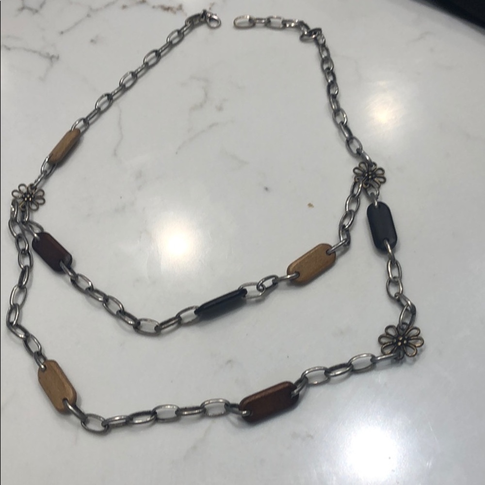 Lucky Brand Wood Necklace